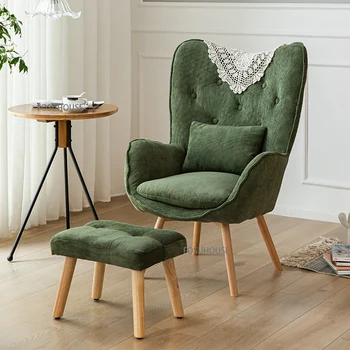 נורדי הרהיטים בסלון עצלנים ספת יחיד כיסא קטן בדירה סלון הכיסא ההגירה מרפסת חדר השינה פנאי אמנות ספה כסא