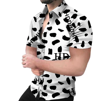 קיץ סגנון היפ-הופ החולצה נמר נמר לפרווה גרפי יצירתי אדם חולצות HDDHDHH הדפסת 3D Harajuku צוואר עגול טריקו קצר