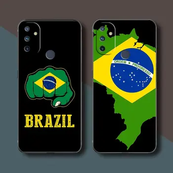 ברזיל הדגל הברזילאי דגל Funda Case For Oneplus 9 8 8T 7 7T 6 6T 5 5T NORD N100 N10 2 לסה 