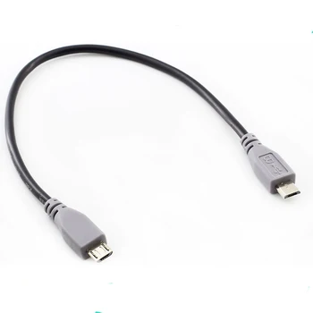 2pcs זכר מיקרו USB מיקרו USB זכר נתונים מטען כבל טעינה להוביל 30 ס 