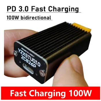 IP2368 100W דו-כיוונית משטרת 3.0 טעינה מהירה מודול buck-boost מהר תשלום לוח 4S סוללת ליתיום XT60 להקליד c-USB