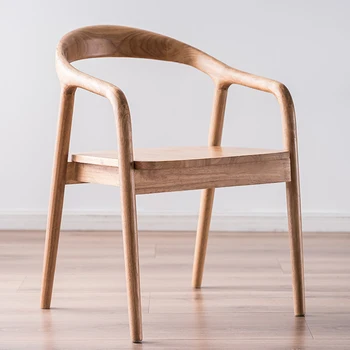 עץ עיצוב מתקפל כסאות אוכל המטבח הנורדי משרד זרוע כסאות אוכל במסעדה מעצב מודרנית Cadeira ריהוט הבית