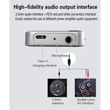 AptX-LL השהיה נמוכה Bluetooth 5.2 משדר מקלט אודיו מתאם דיבורית 3.5 מ 
