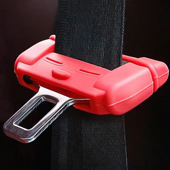 1 יח ' הבטיחות חגורה סיליקון מגן נגד שריטות חגורת אבזם קליפ אוניברסלי אביזרי רכב עבור פולקסווגן אאודי ב. מ. וו