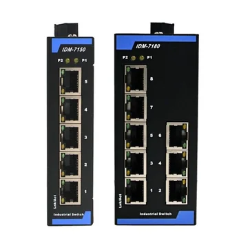 תעשייתי Ethernet Switch 5 נמל 8 נמל תעשייתי מתג 12V24V מדריך מתג IDM-7180 IDM-7150