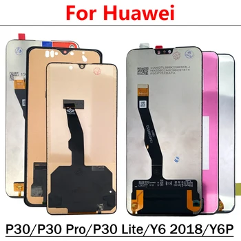 מקורי-LCD & מסך מגע דיגיטלית הרכבה, חלקים עבור Huawei P20 P30 לייט עמ ' חכם 2019 Y6 2018 Y7 2019 Y9 ראש 2019