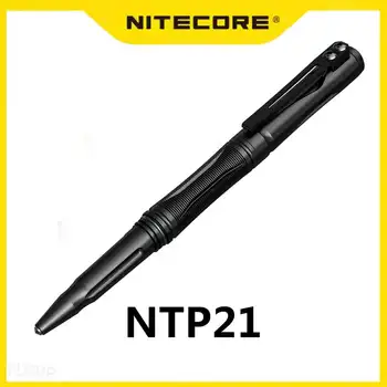 NITECORE NTP21 עט טקטי רב תפקודי ההגנה עט גוף סגסוגת אלומיניום עם טונגסטן פלדה הראש לכוס מפסק