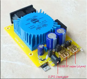 GZLOZONE 15W 5V USB ליניארי אספקת חשמל הרגולטור לוח CAS XMOS Pi פטל L14-53