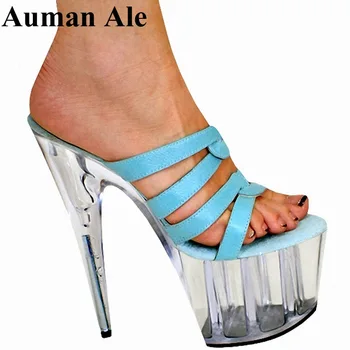 Auman אייל חדש נקי Jelly נעלי נשים בוהן פתוח 20 ס 