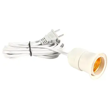 E27 להחליף כבל אור בסיס הנורה שקע תלויה מנורת LED בעל כבל מאריך הנורה שקע מתאם ממיר CN Plug 220V