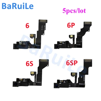 BaRuiLe 5pcs מצלמה קדמית להגמיש כבלים עבור iPhone 6 6 Plus 6P 6SP קטן מול מצלמת חיישן אור חלקי חילוף