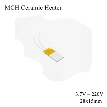 28x15mm 12V 5V 110V 220V MCH מתכת תנור קרמיקה בטמפרטורה גבוהה כיכר אלומינה חימום חשמלי לוח הצלחת הלהקה HTCC יבש