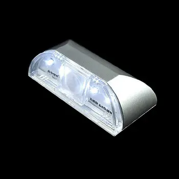 חם אוטומטי PIR הדלת מנעול חיישן תנועה גלאי אור LED מנורת כסף עבור 1*סוללת AA 4Leds Led חיישן תנועה מנורת לילה אור