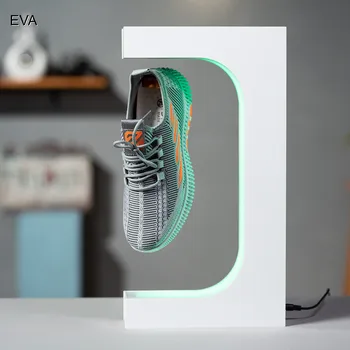 LED צפה צחצוח 360 תואר סיבוב האוטומטי דוכן תצוגת נעליים ארגונית לחיסכון במקום נעליים מחזיק עבור נעליים אחסון ארגונית