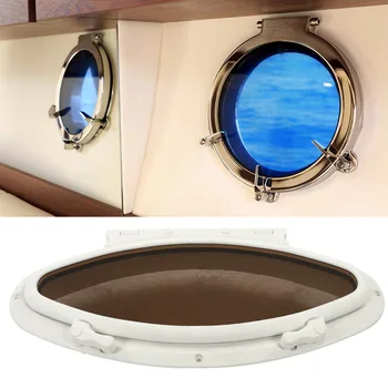 ימית Portlight חלון פנימי פתיחת עמיד UV עמיד למים צורת אליפסה הסירה Portlight החלון על יאכטה אביזרים