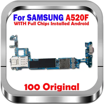 משלוח חינם עם מלא צ ' יפס עבור Samsung Galaxy A5 A520F SM-A520F/DS לוח האם,לא מזהה חשבון לוגיים נבדק טוב