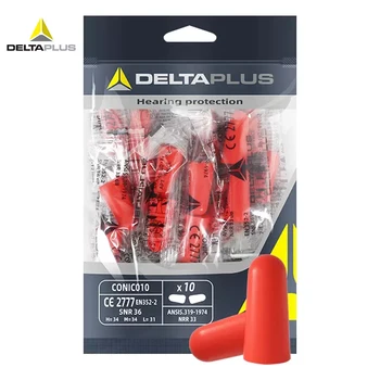 Deltaplus 103120 ישר תקע סוג רעש אטמי אוזניים PU מוקצף כדור סוג לשימוש חוזר רעש באוזן מגן ללמוד לישון אוזן מגן