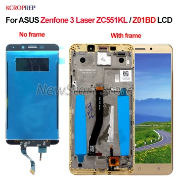 עבור Asus Zenfone 3 לייזר ZC551KL Z01BD תצוגת LCD מסך מגע דיגיטלית הרכבה עבור Asus ZC551KL Z01BD lcd 5.5