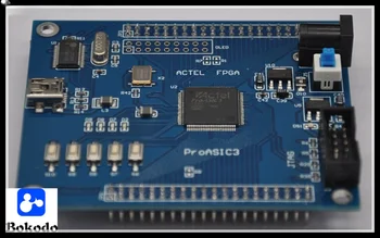 ACTEL ProASIC A3P060 FPGA מינימום פיתוח מערכת לוח עם יציאה טורית ניסיוני לוח