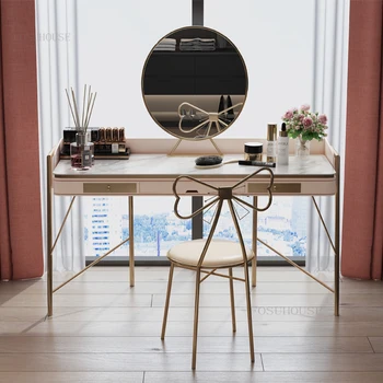 נורדי שידות חדר שינה אור יוקרה קטן בדירה יוקרתית שולחן איפור מודרני מינימליסטי אופנה יצירתי ארון לאחסון