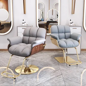 נורדי ספר כיסאות רהיטים מסחריים מספרה סלון כסאות מעצב שיער סלון יופי איפור כסא מעלית הכסא המסתובב Z