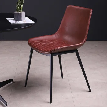 יוקרה עיצוב סלון כסאות אוכל נורדי תעשייתי מודרני, פינת אוכל כסאות ארגונומיים Sandalye ריהוט איטלקי YX50DC