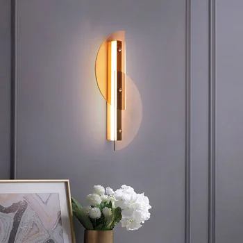 פוסט מודרני יצירתי קיר אור פנימי במעבר מסדרון אור LED תפאורה מינימליסטית המגזר מנורות קיר עבור חדר השינה, הסלון מדרגות המנורה