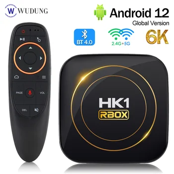 HK1 RBOX H8S Smart TV Box Android 12 Allwinner H618 BT4.0 2G16G Media Player 2.4 G&5G Dual Wifi 6 אלף Set Top Box 4G 32G 64G