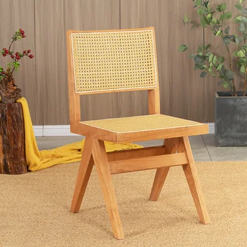 מטבח מודרני כסאות אוכל עץ שולחן המחשב לחדר השינה מבטא עיצוב אלגנטי כיסאות החתונה Sillas Nordicas ריהוט הבית