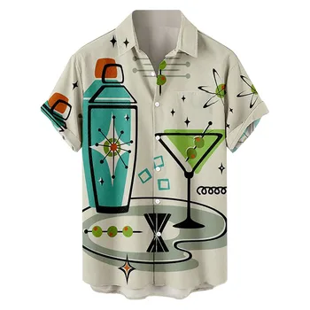 2022 הקיץ הוואי גברים חולצה מזדמן 3d מודפסים, חולצות לגברים/נשים גדולים הגברים חולצת טריקו גברים בגדי וינטג ' Camisa