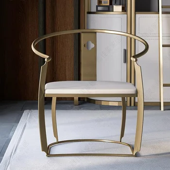 הזרוע נורדי האוכל הכיסא המודרני סלון ארגונומי יוקרה זהב מרפסת האוכל הכיסא מבטא Sillas De Comedor ריהוט למטבח