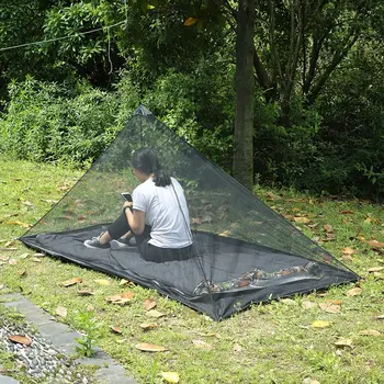 רשת קמפינג אוהל עם לשאת את התיק עמיד בפני מים חיצוני רשת אוהל באג רשת עם רוכסן דלת לשאת את התיק על מחנאות, דייג