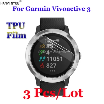 3 יח ' /הרבה Vivoactive של Garmin 3 SmartWatch כיסוי מלא רך TPU סרט פיצוץ הוכחה מגן מסך עבור Garmin Vivoactive3