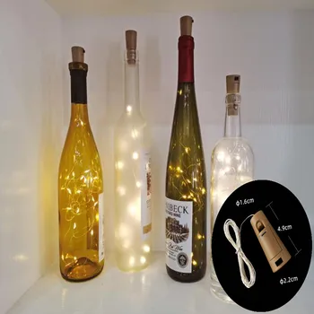 הוביל בקבוק יין עם אורות הפקק,1/2/3M הפקק אורות פיות מיני אורות מחרוזת עבור בקבוקי שתייה מלאכות מסיבת חתונה קישוט