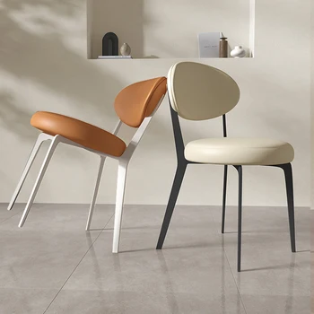 סלון חתונה כיסאות האוכל הנורדי באירופה להירגע עור כיסא מודרני Bancos פארא Barra Cocina פאנקי רהיטים MZYXP