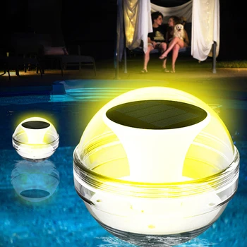 שמש חדשה צף כדור מים המנורה 3-תאורה במצב עמיד למים גן אור LED לילה בריכה חיצונית עיצוב אביזרים