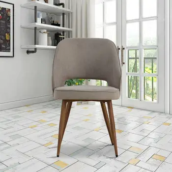 מודרני כסאות אוכל,מצעים מבטא כיסא, סלון, חדר פנאי כיסאות מרופדים לצד כיסא עם רגלי מתכת עבור חדר האוכל