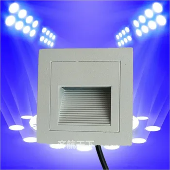 משלוח חינם 3W LED מנורת קיר מדרגות אור אור מסדרון המלון מוטבע שלב אור LED אור הזרקורים AC85-265V 10PCS/Lot