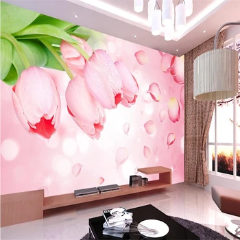 beibehang המסמכים דה parede,רומנטי צבעוניים 3D טלוויזיה קיר רקע טפט 3d פרסקו בסלון ספה השינה גודל מותאם אישית