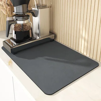 השיש במטבח מחצלת ניקוז משטח שולחן HomeAbsorbent קל-יבש תחתית לשטוף-free בידוד מכונת קפה יבש מפית