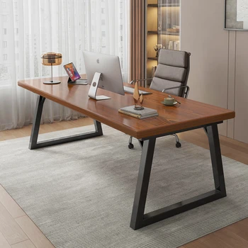 שולחן מחשב שולחן עבודה למשרד, שולחן פשוט, מודרני בבית שולחן הכתיבה אור יוקרה זוגי שולחן