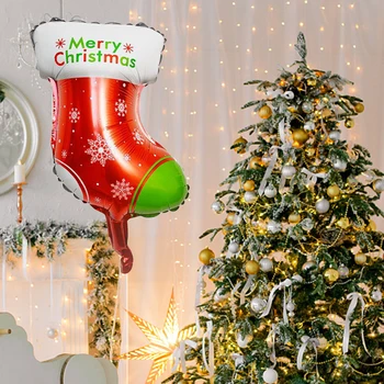 קריקטורה חיה בלון סנטה קלאוס אייל אלומיניום הסרט בלונים מיוחד בצורת חגיגי ציוד חצר חיצונית מקורה מסיבה