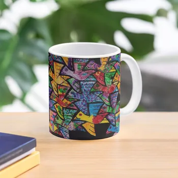 HHPS תערוכת אמנות, כיתה 1W, צבע: ביחד אנחנו לטוס ספל קפה בכוסות קפה ותה