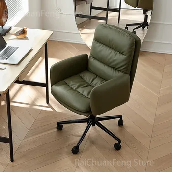 משק בית כיסא המחשב עור המעצב המודרני כיסאות במשרד, ריהוט חדר שינה, מחקר המשחקים הכיסא הכיסא המסתובב כורסה