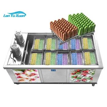 משלוח מהיר 10 תבניות קרח לולי מכונת מילוי עם גלידה מקלות