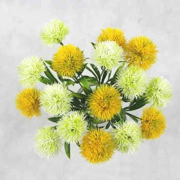 5pcs מפלסטיק, פרחים מלאכותיים, צמחים מזויף שן הארי אגרטל לקישוט הבית אביזרים החתונה דקורטיביים פרחים ביתיים