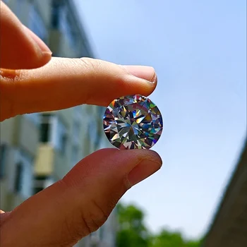 1Pcs Mosang יהלום גדול במיוחד 85 קראט יהלום לעצב תכשיטים עירום טבעת אבן הפנים שמונה לבבות. שמונה חיצים המסיבה מתנה