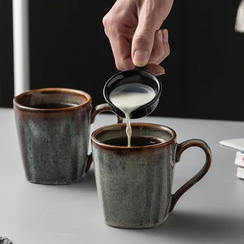 קרמיקה יצירתי רטרו כבשן יד-צבוע קרמיקה גדול, כוס הקפה מסעדה ספל משק הבית גביע אישי בלעדי קרמיקה cu