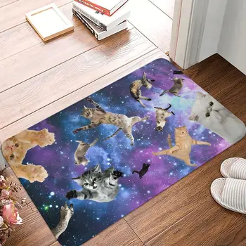 החלקה מחצלת שטח חתולים אמבטיה חדר שינה שטיח שטיח ברוכים הבאים הביתה תבנית עיצוב