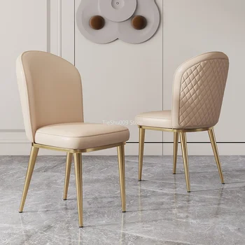 מודרני נורדי כסאות אוכל המבטא יוקרה קטיפה מרפסת כסאות אוכל מעצבים סקנדינבים Sillas De Comedor ריהוט הבית DC060